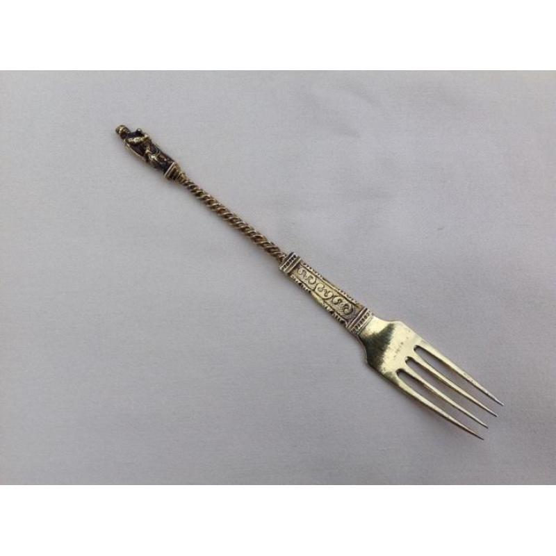 2 Antieke 18de eeuwse zilveren vorken