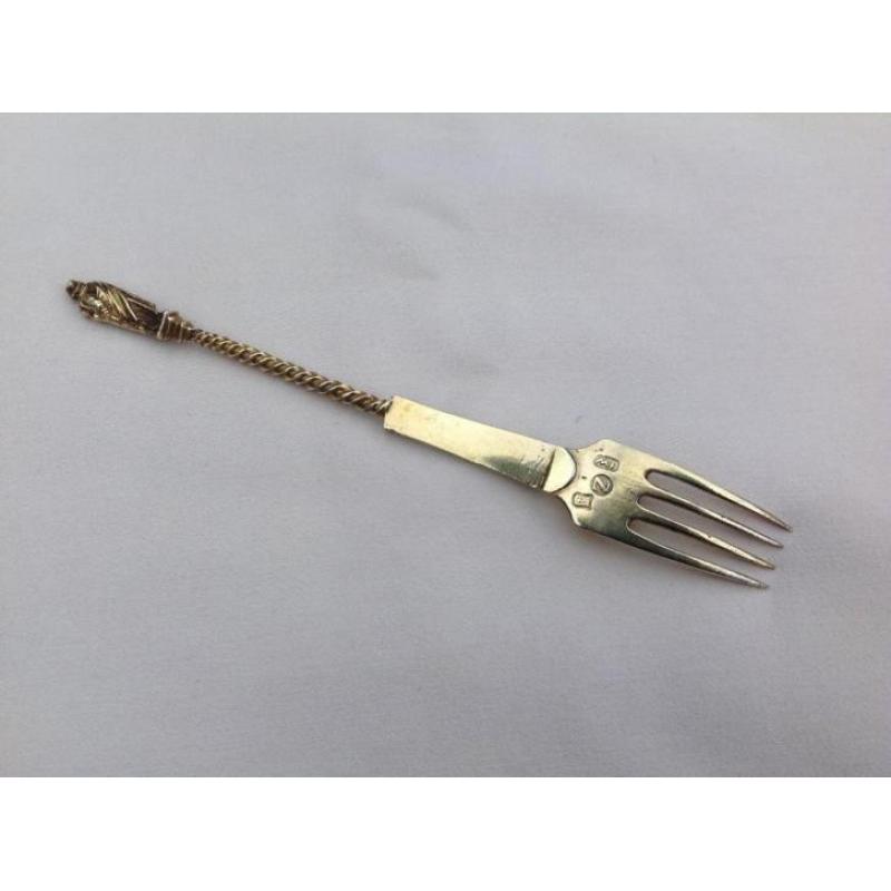 2 Antieke 18de eeuwse zilveren vorken