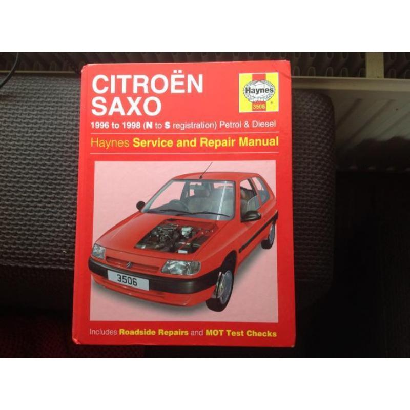 Haynes Service and Repair Manual Citroën Saxo