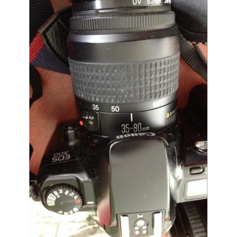 Foto camera Canon EOS met zoomlens