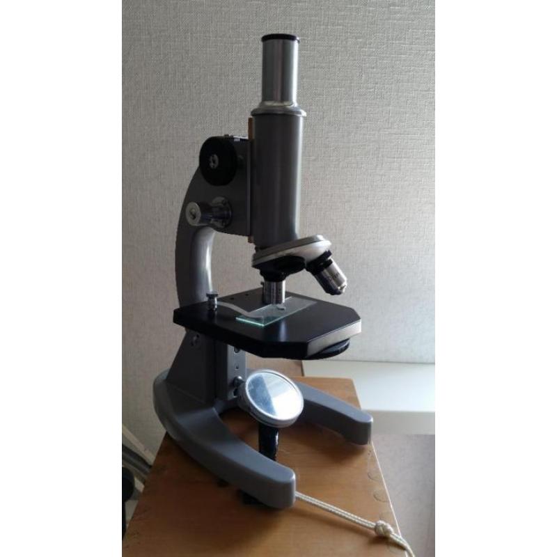Euromex Microscoop in houten draagkistje