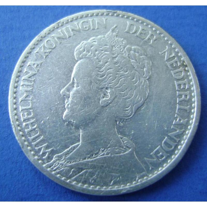 Zilveren 1 gulden 1914 Wilhelmina