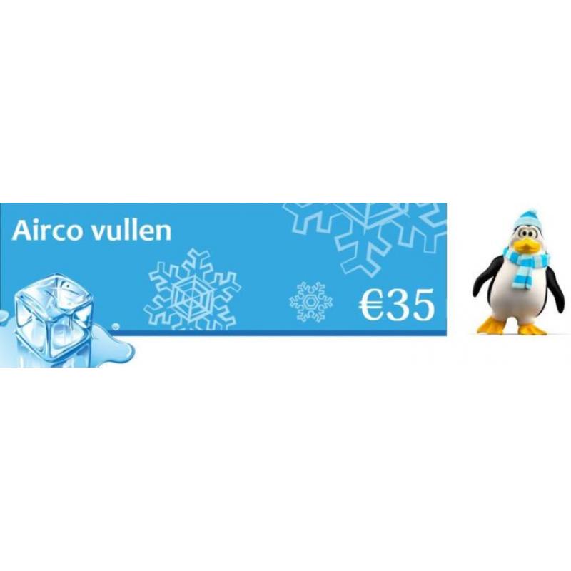 Airco bijvullen 35 euro