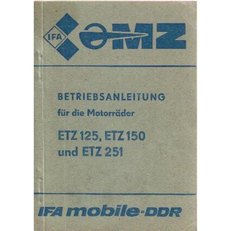 Handleiding MZ model ETZ 125 - ETZ 150 - ETZ 251 (4059z)