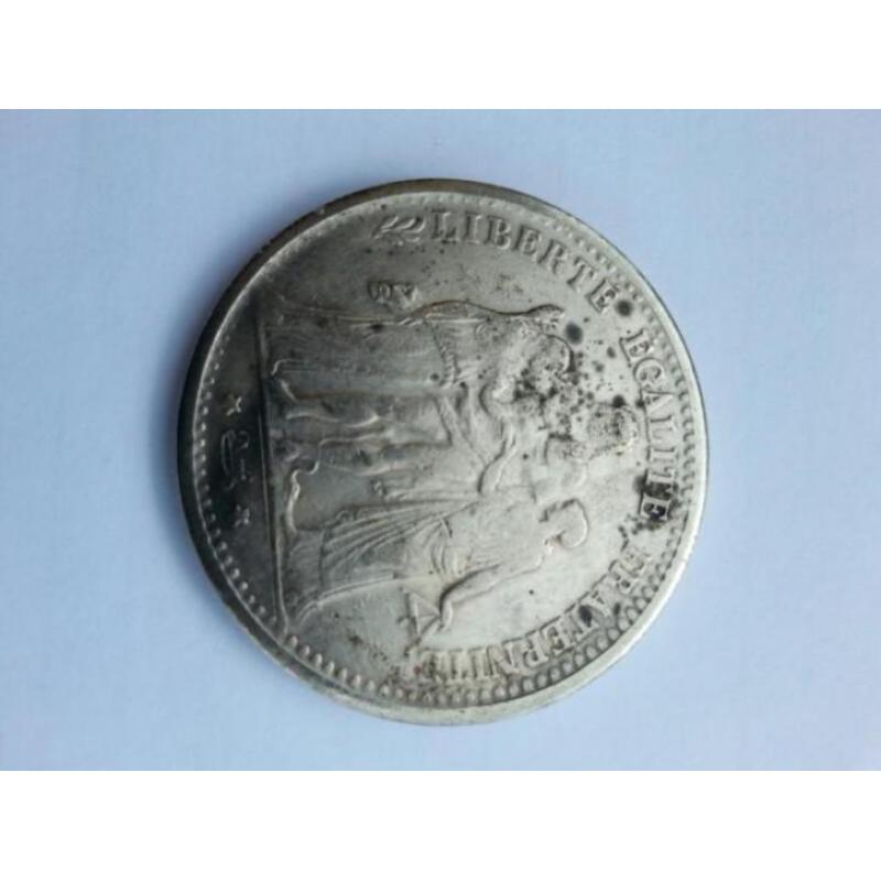 munten Frankrijk 1875 zilver