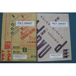 Piet Zwart twee maal catalogus Bubb Kuijper veilinghuis 2013