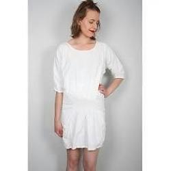 *NIEUWE* witte t-shirt jurk van Martin Margiela 38/40/42 WLM