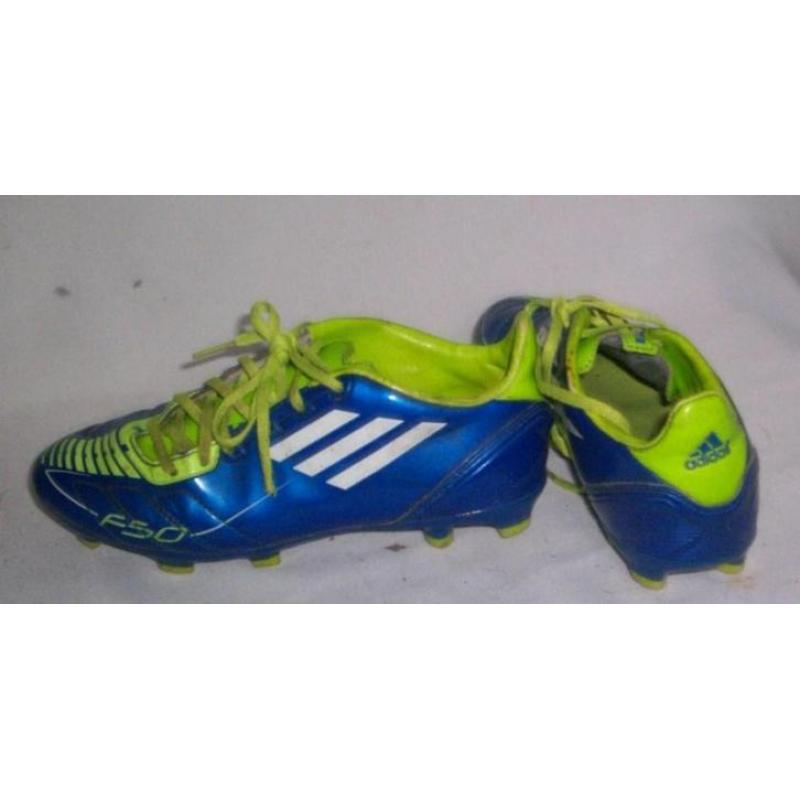 ADIDAS kicksen blauw groene voetbal schoenen maat 36