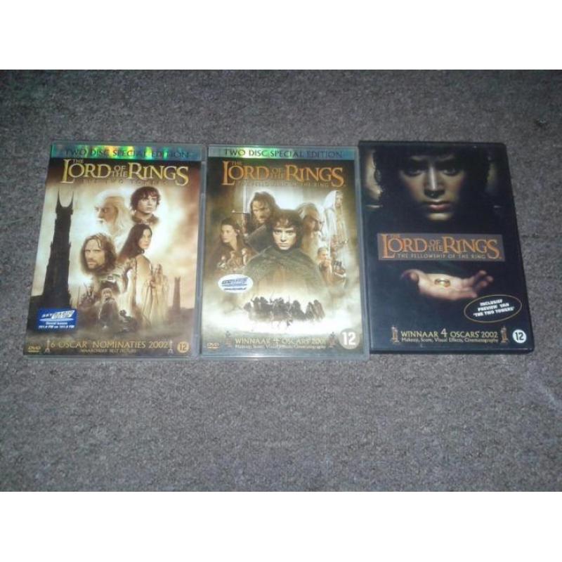 De originele dvd's van Lord of the Rings