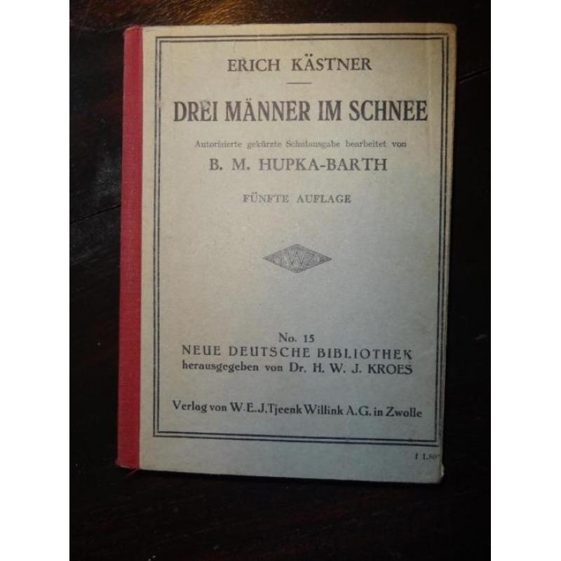 Mooi oud leesboek : Drei Männer im Schnee ( Duits )