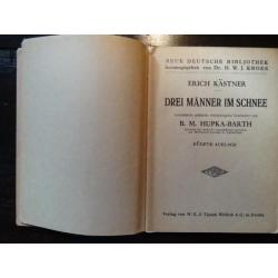 Mooi oud leesboek : Drei Männer im Schnee ( Duits )