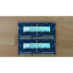 Laptop geheugen 4GB (2 keer 2GB) DDR3