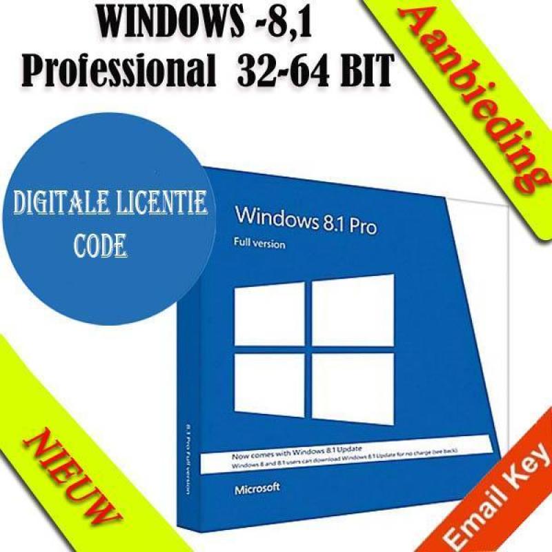 Windows 8.1 pro | professional | tijdelijk afgeprijsd |