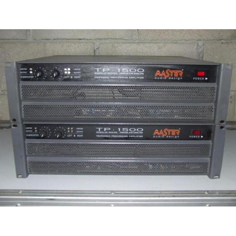 Master audio TP-1500 3-channel amplifier 1x 850W + 2x 375W