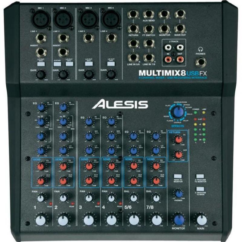 Alesis Multimix 8 USB FX mengpaneel