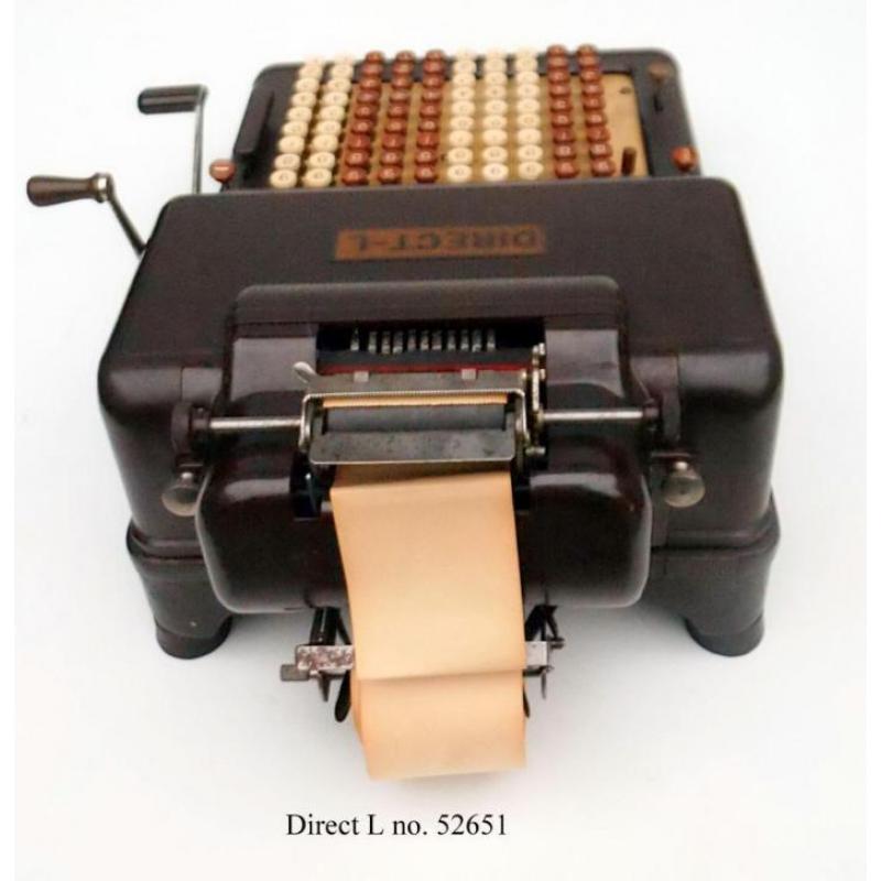 Direct L prachige antieke rekenmachine met printer