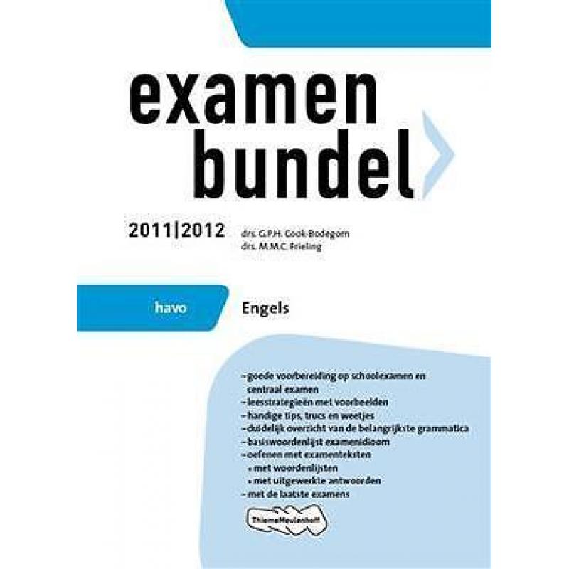 Examenbundel 2011-2012 havo engels 9789006076516