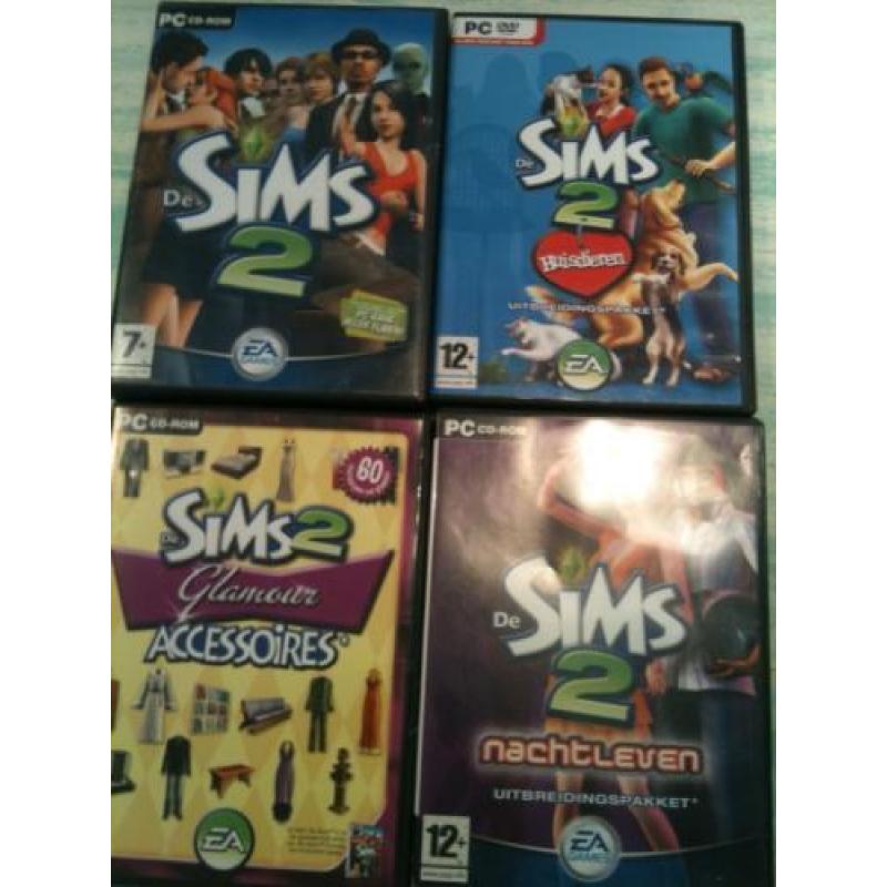 Sims 2 voor pc - met drie uitbreidingen