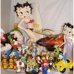 Supermariobros-Betty Boop-Disney-Loon Tunes-Cartoon-Figuren