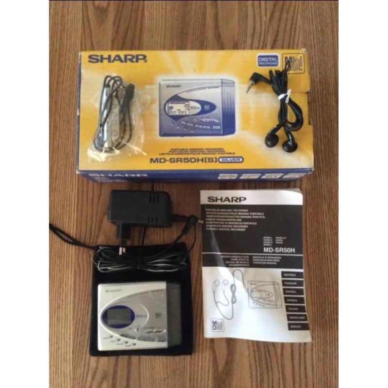 Sharp portable MD Minidisc speler / recorder MD-SR70H(S)