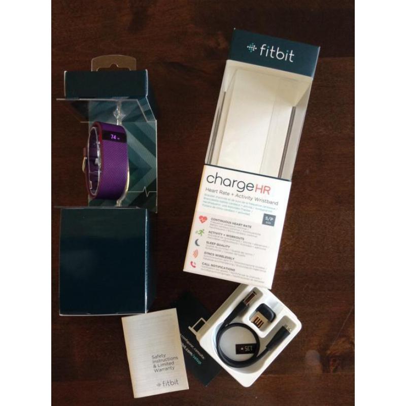 Fitbit Charge HR paars (small S/P)