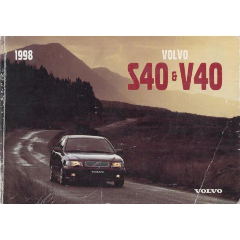 1998 Volvo S40 / V40 Instructieboekje Handleiding Nederlands