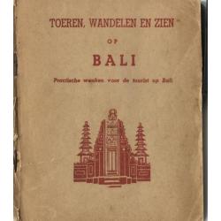 Nederlands Bali 1946 Toeren op Bali ,48 pag + kaartje achter