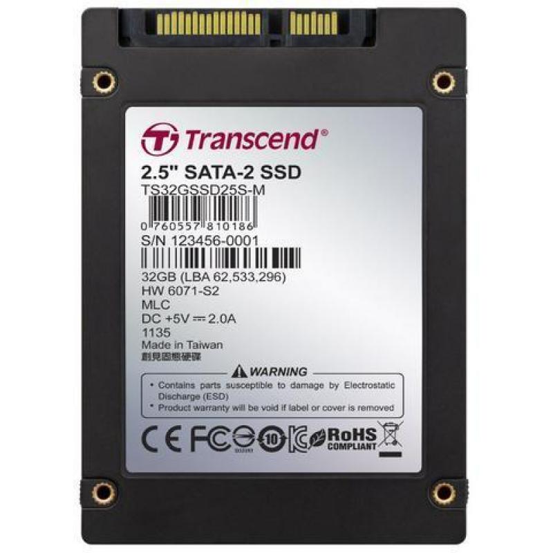 SSD Transcend 32 GB TS32GSSDD25S-M - New