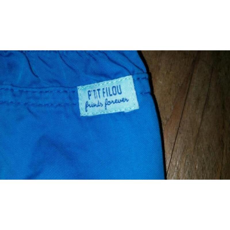 *ZGAN* mt.6m/68 -- korte broek blauw (P'TIT FILOU)