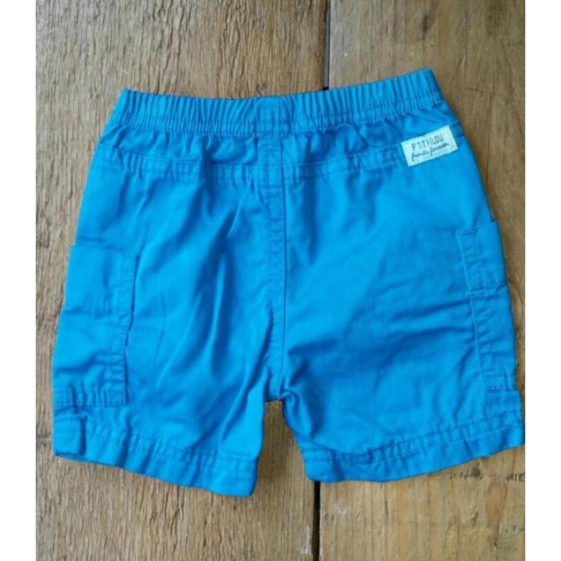 *ZGAN* mt.6m/68 -- korte broek blauw (P'TIT FILOU)