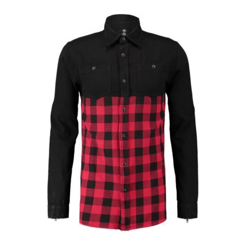 CoolCat Overhemd Hchekblok Rood voor Mannen - Maat: XL