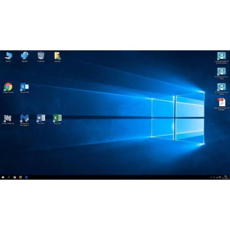 9x Windows 10 Dual Core Desktop PC Klaar Voor Gebruik