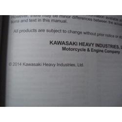 Instructieboekje, Handleiding Kawasaki ER-6n 2015