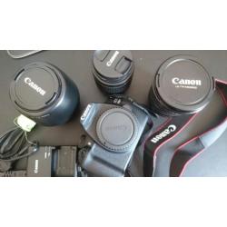 Canon 1200D + 3 lenzen