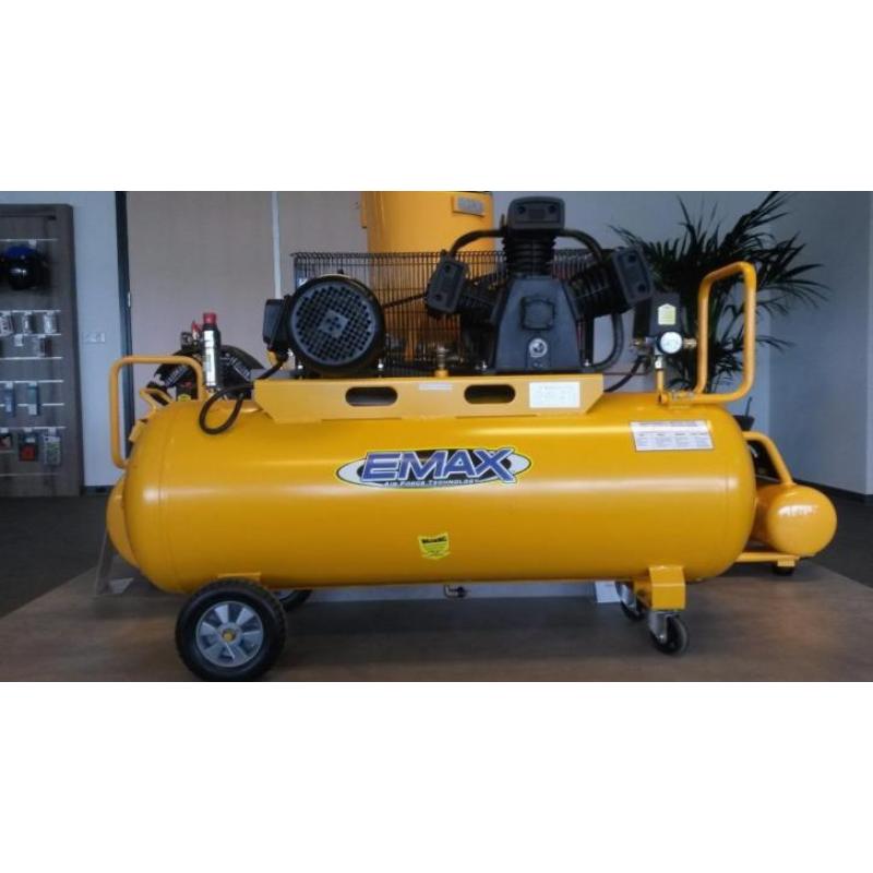 Compressor 4 PK, 380V, 150L tank, zuigercompressor