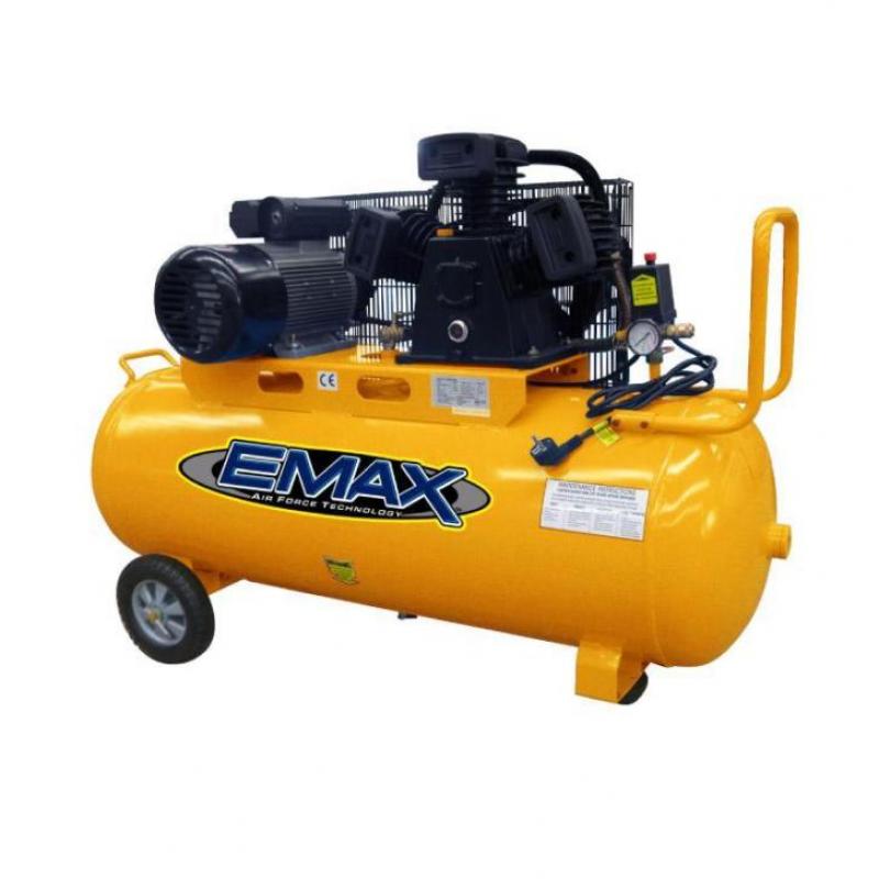 Compressor 4 PK, 380V, 150L tank, zuigercompressor