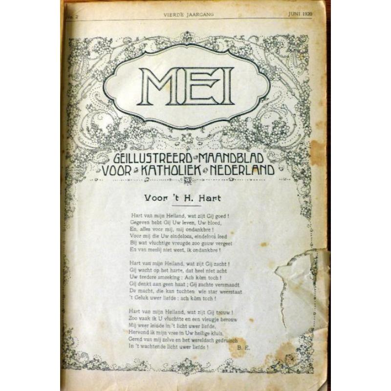 Ingebonden tijschrift "Mei" 1920 4de jaargang