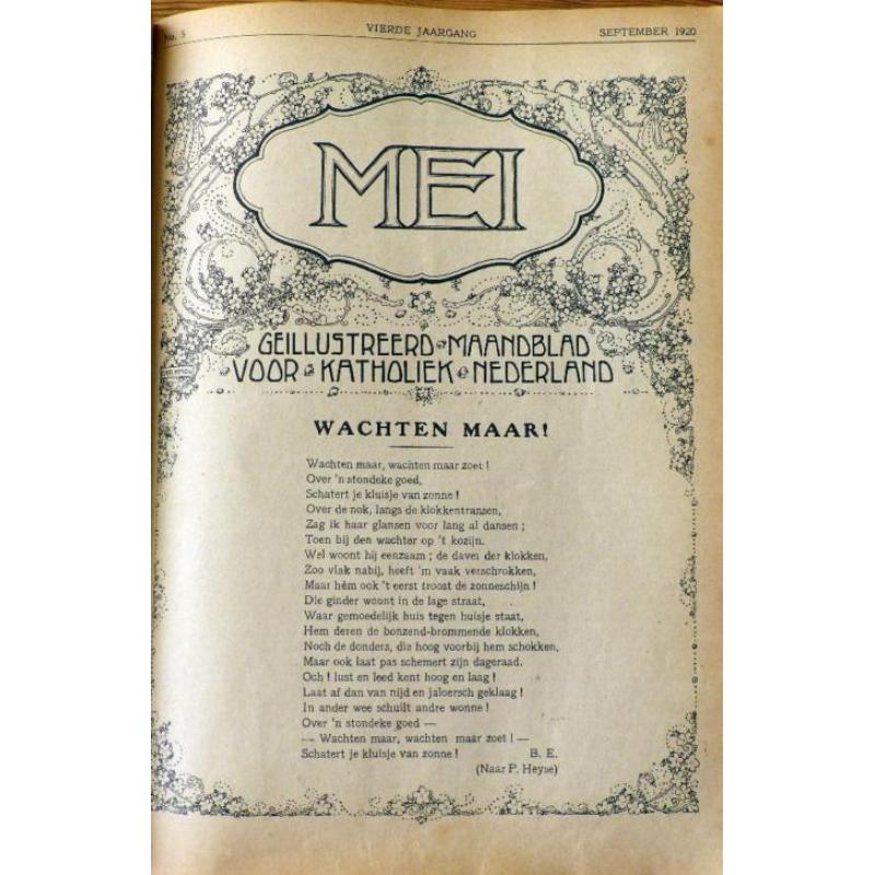 Ingebonden tijschrift "Mei" 1920 4de jaargang
