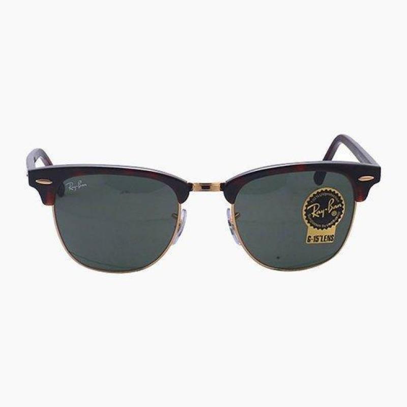 Rayban Clubmaster RB3016 W0366 - Zonnebril - Bruin/Groen 49