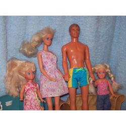 BArbie Mattel + KEN + 2 Kids