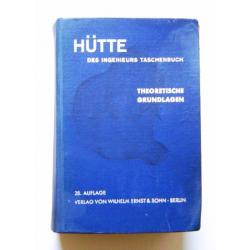 1955 HUTTE das Ingenieurs Taschenbuch Hardcover