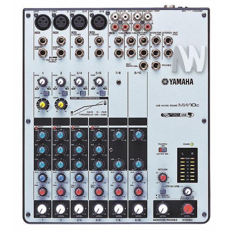 Yamaha MW10C Studio mixer met USB-audio-interface