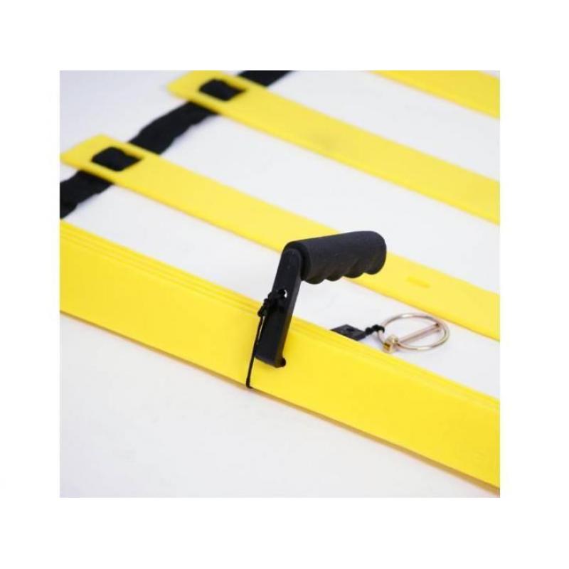 Cawila 2x loopladder 4 meter zwart/geel