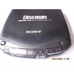 Dvd speler; discman draagbaar met oortelefoon