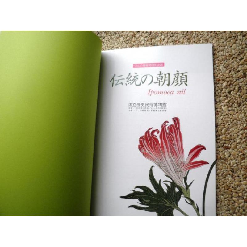 Ipomoea nil Boek uit Japan met bloemen