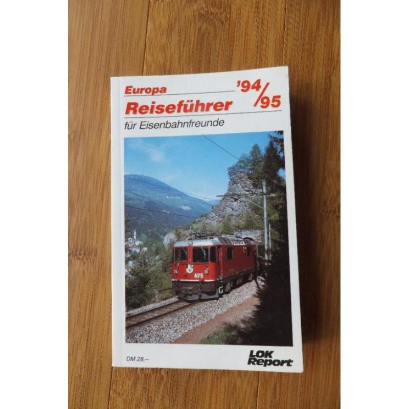 Boek Reiseführer für Eisenbahnfreunde Europa 1994 1995