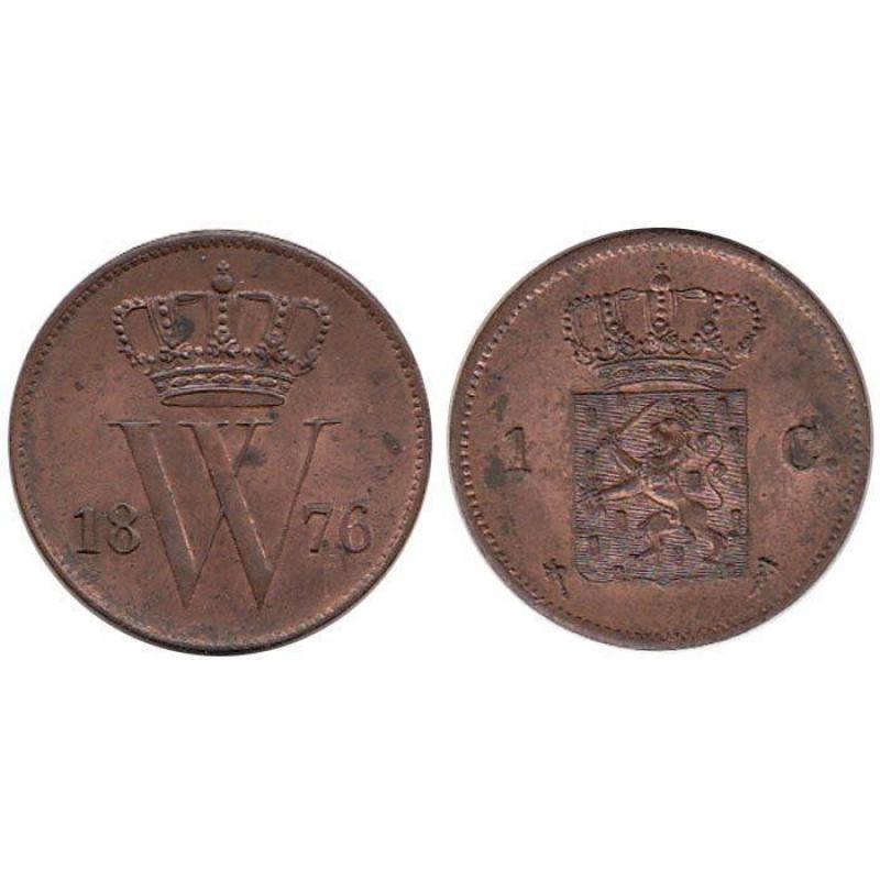 1 Cent 1876 Netherlands Willem Iii 1849-1890