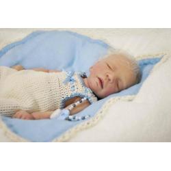 PREMATUUR Vol Siliconen baby Liam, Brit Klinger, 27 cm