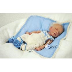 PREMATUUR Vol Siliconen baby Liam, Brit Klinger, 27 cm