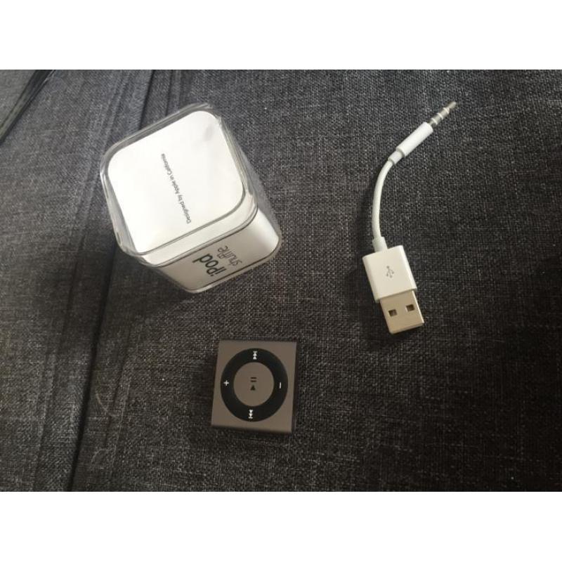 Ipod shuffle 2GB, grijs/ zilver, Nieuw!